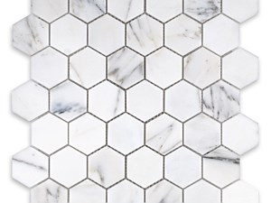Calacatta Gold Marble Hexagon 2 Polished or honed
